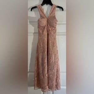 Elegant Pink Floral Dress